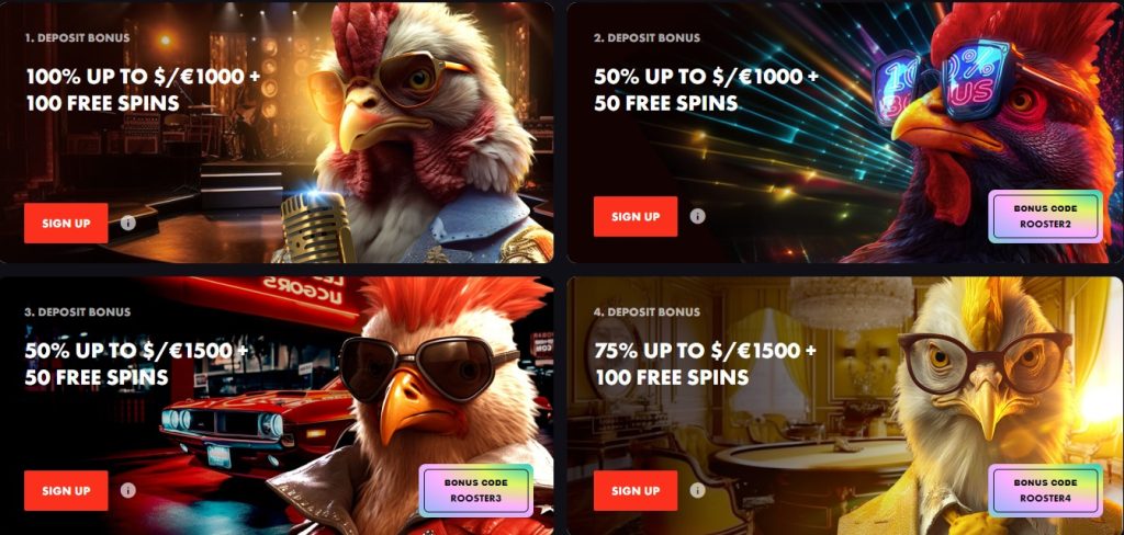 Rooster bet casino review