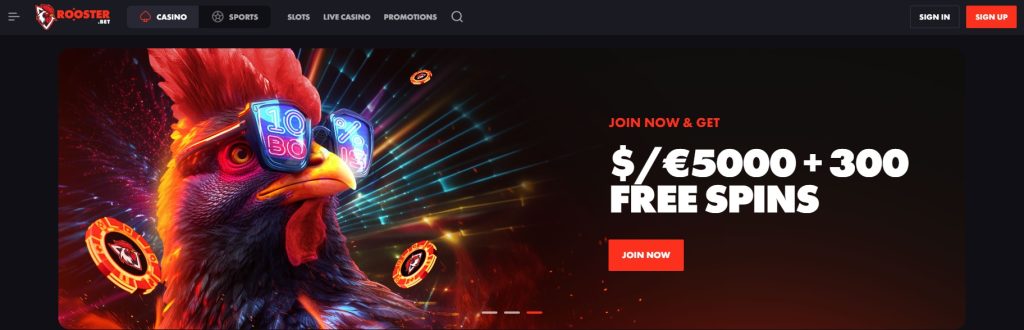 Rooster bet casino review